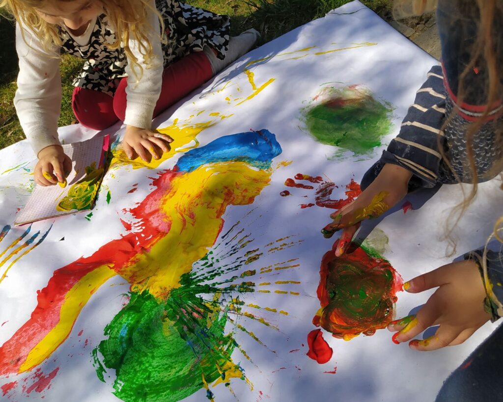 laboratorio di arteterapia per bambini piccoli dai 3 anni in su osteria nuova rieti roma piazza bologna